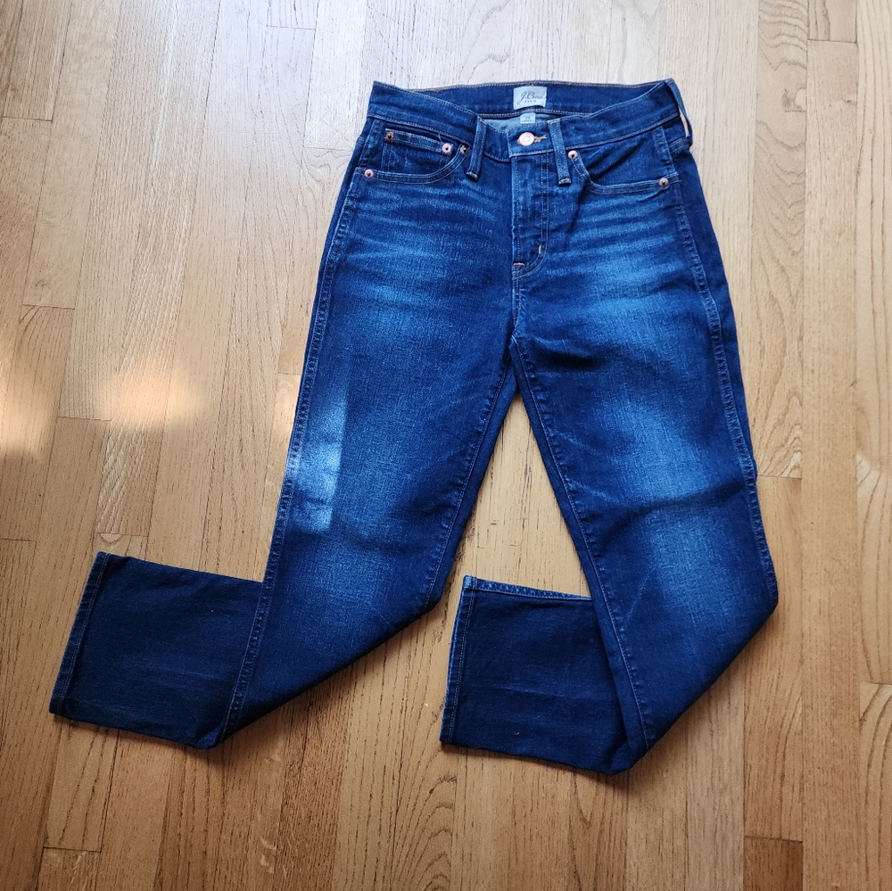 J.Crew Dark Denim Straight Leg Jeans
